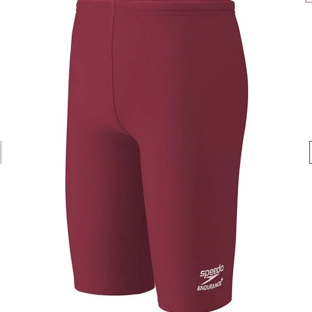 SPEEDO Solid Youth Boys Jammer Red, Size 22,  NWT